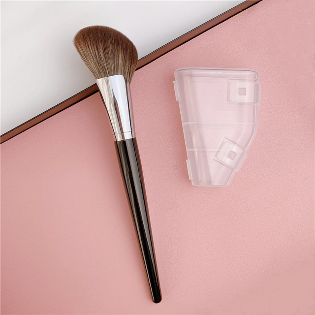 Loebig 72# Fan Contour Brush Professional Face Blush Highlighting Bronzer Contour Powder Brush Soft Synthetic Hair Sculpting Brushes