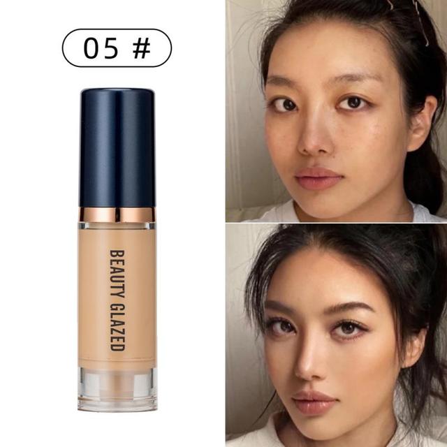 Full Coverage Matte Foundation Light Concealer Brighten Face Base Tone Whitening Face Makeup Long Lasting Liquid Cosmetic TSLM2