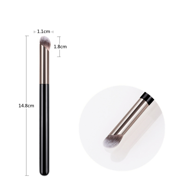 Wig 1/2 Piece Foundation Makeup Brush Slant Head Liquid Foundation Concealer Cosmetic Blending Brushes Face Contour Beauty Tool