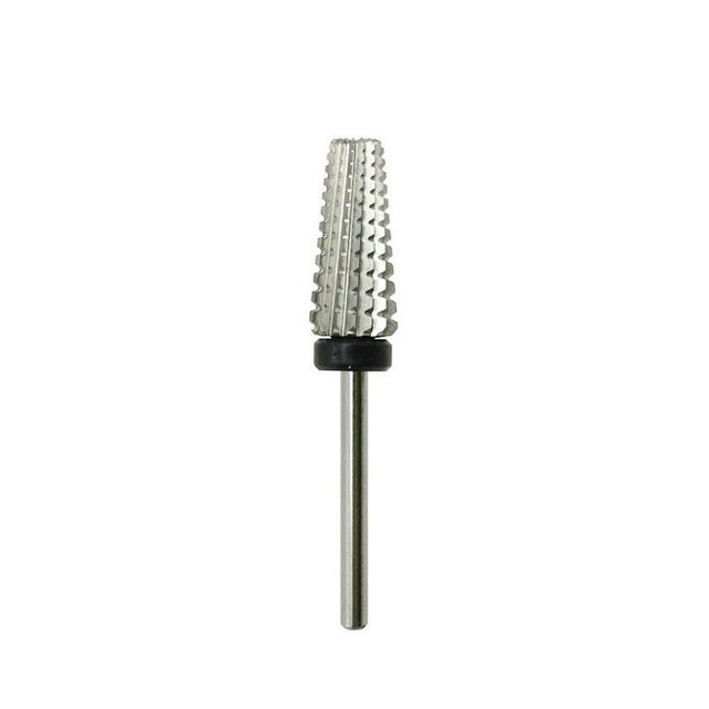 New 5 in 1 Tapered Carbide Nail Drill Bits Two-Way Carbide Drill Bits Accessories Milling Cutter for Manicure Left and Right Hand