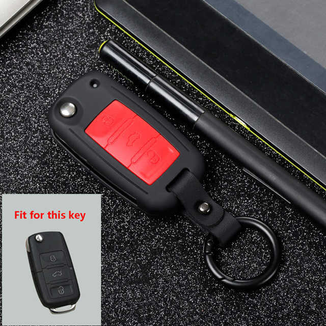 ABS Carbon Fiber Car Remote Key Case For VW Golf Bora Jetta Polo Golf Passat For Skoda Octavia A5 Fabia For Seat Ibiza L