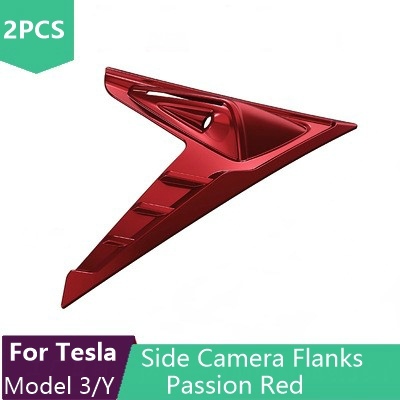 Tesla Model 3 Model Y 2022 Camera Wings Car Side Wing Panel Cover Spoiler Dust Cover Decoration Accessories Modification