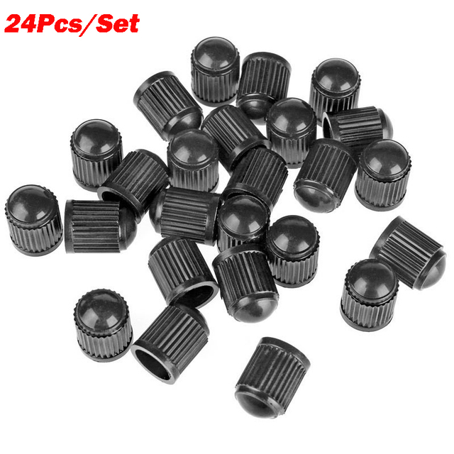 24pcs/set Plastic Car Truck Bike Tire Tire Wheel Valve Stem Caps Dust Covers Auto Motorcycle Airtight Stem Air Caps High Quality