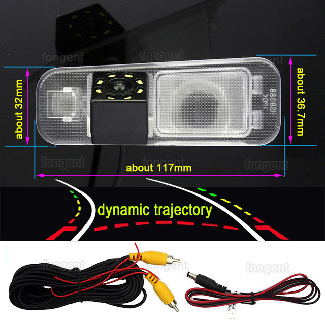 4 8 12 LED Car Night Vision HD Backup Waterproof Camera Rear View Camera For Kia K2 Rio 3 UB Pride Sedan 2010-2016 Accessories