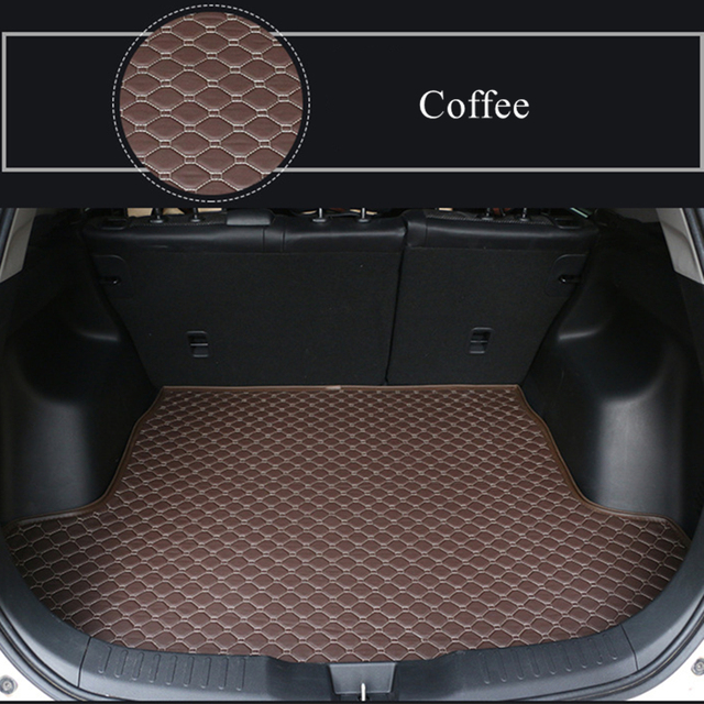 Sengayer Car Trunk Mat Waterproof Auto Tail Boot Carpet Flat Side Cargo Carpet Liner Fit For Peugeot 3008 2013 2014 15-2017