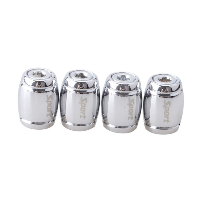 4psc Bullet Shell Universal Car Wheel Tire Valve Caps,Rim Tire Stem Covers,Aluminum Alloy Car Styling Parts Accessories