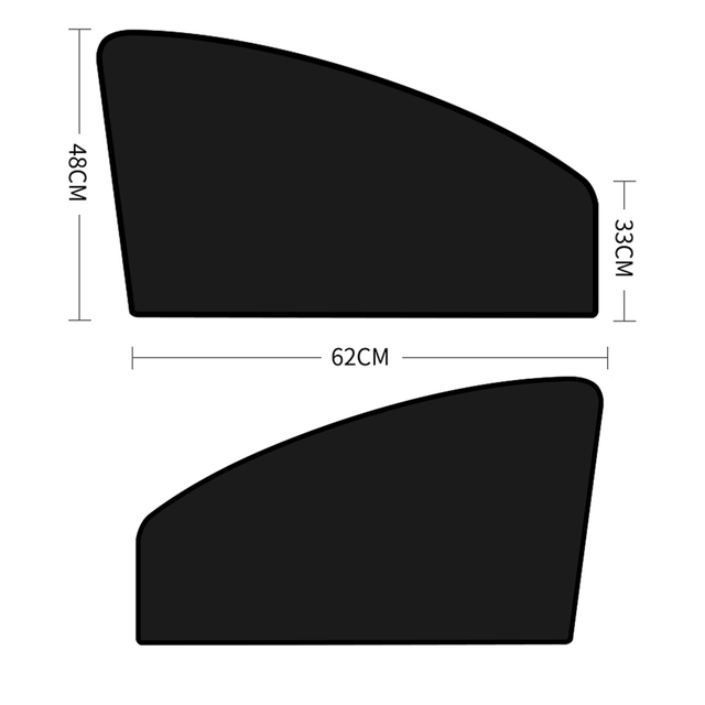 4 قطعة سيارة المغناطيسي الجانب نافذة ظلة غطاء الشمس قناع الصيف حماية نافذة الستار ل الجبهة الخلفية الأسود اكسسوارات السيارات