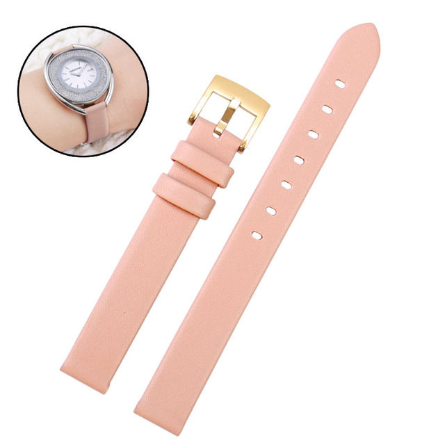 Genuine leather strap for Swarovski 5158517/5158544/5158972 watches accessories fashion bracelet 12mm small size female watch strap