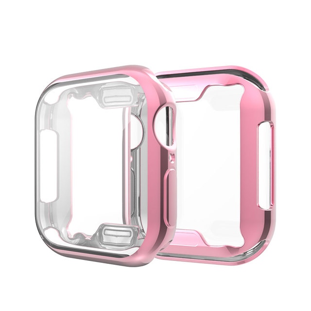 TPU Cover for Apple Watch Series 5 4 3 2 1 Case 38 40 44mm 40mm iWatch 42mm 38mm 44mm Flexible Screen Protector Bumper Accessories