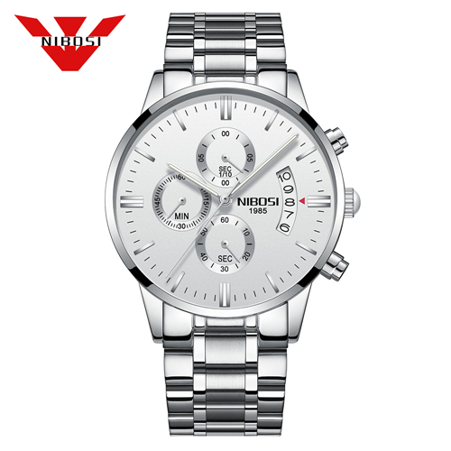 NIBOSI Relogio Masculino Mens Watches Luxury Famous Brand Men's Watch Fashion Casual Chronograph Military Quartz Wristwatch