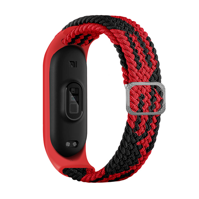 ZHIX مطاطا قابل للتعديل النايلون مضفر سوار ل Mi الفرقة 6 حزام Miband 4 3 correa معصمه ل شاومي Mi الفرقة 5 حزام