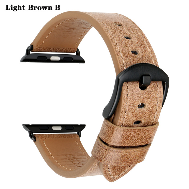 MAIKES Watch Accessories Leather Apple Watch Band 45mm 44mm 41mm 38mm for iWatch Bands Series 7 6 5 4 Watch Strap