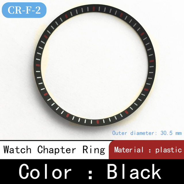 Mod watch chapter ring plastic for Seiko SKX007 SRPD53 for NH35 NH36 movement watch repair tool parts