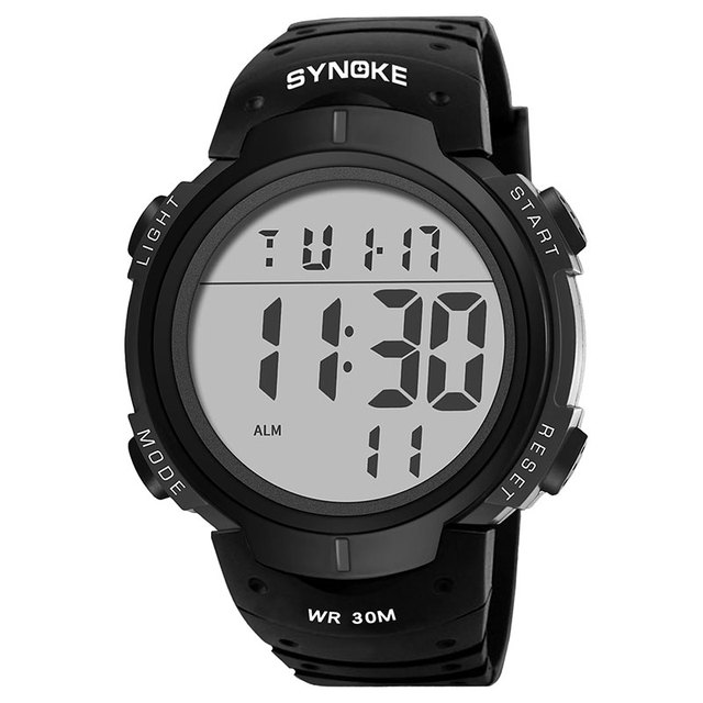 Men Alloy Watch New Digital Watch Erkek Kol Saati Waterproof Silicone Wrist Watch Dropship