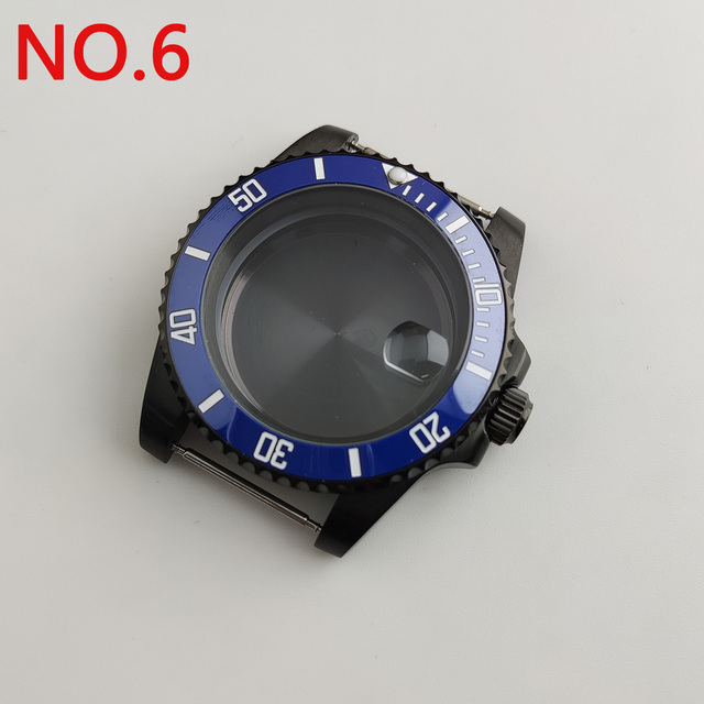 NH35 case 40mm sterile watch case add ceramic bezel fit NH35 movement NH36