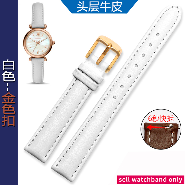 المرأة جلد طبيعي WatchBands ل كاسيو الأحفوري حزام (استيك) ساعة فولي فولي الأولى طبقة جلدية حزام ساعة اليد 12 مللي متر 14 مللي متر 16 مللي متر