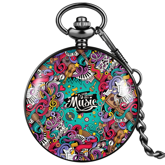 2022 hot sale accept custom neutral pocket watch with thick chain marine animal style souvenir exquisite quartz watches