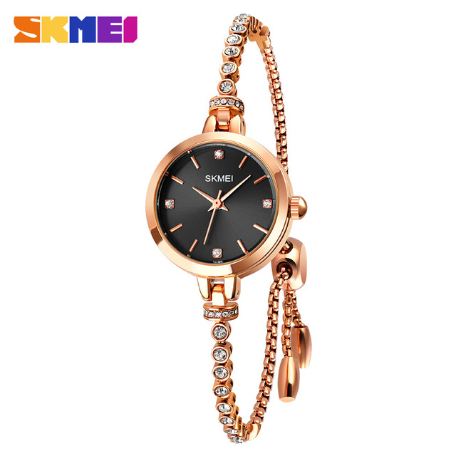 SKMEI Luxury Women's Quartz Watch Fashion Ladies Thin Casual Watches Female Girl Dress Watch 3Bar Waterproof Relogio Feminino 1854