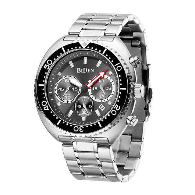 Biden Brand Multifunction Sports Watches Men 2022 Luxury Wristwatch Men Luxury Quartz Stainless Steel Band Wristwatches