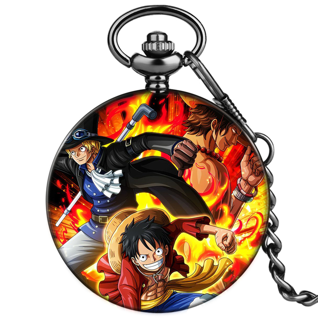 Custom Personalized Animation Personality Pattern Men's Quartz Pocket Watch Unique Unisex Watches Best Christmas Gifts for Male Friend