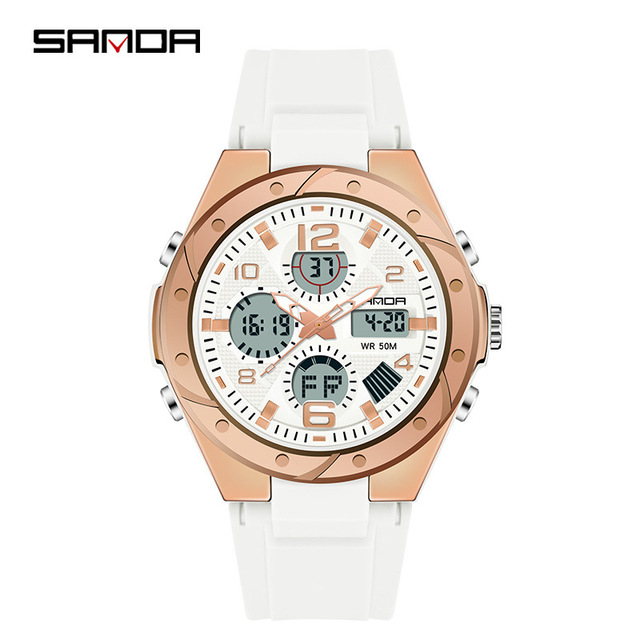 relogio feiminio Watch Women Luxury Rose Gold Women Men Sports Watches LED Electronic Digital Wristwatch Waterproof Watch reloj mujer