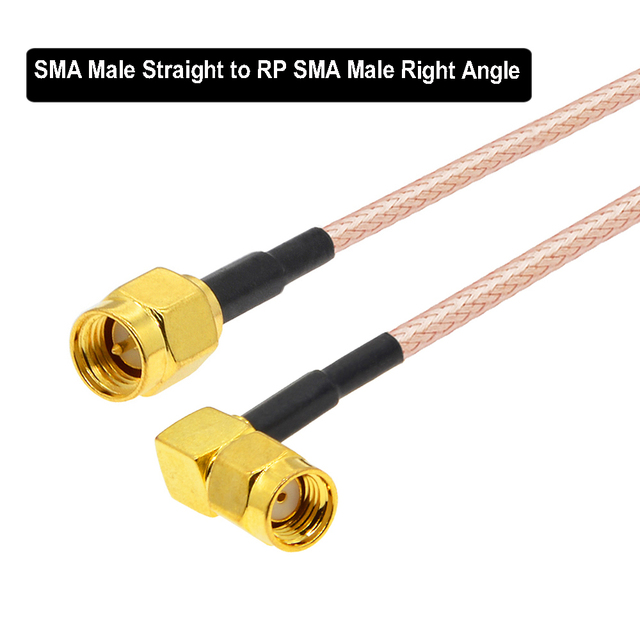 RG316 SMA Male to SMA Male RF Plug Pigtail Jack Connector WIFI Extension Cable RF Coaxial Wire Adapter Wire BEVOTOP 5cm-30m