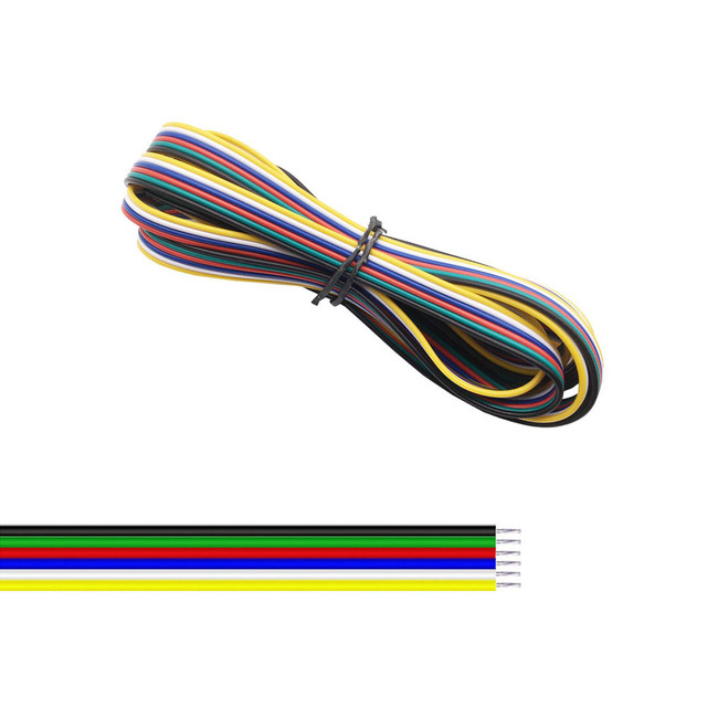 2Pin/3Pin/4Pin/5Pin/6Pin 22AWG Led Wire Cable for WS2812B WS2811 5050 2835 5730 LED Strip Light 1M/5M/10M/20M/50M/100M