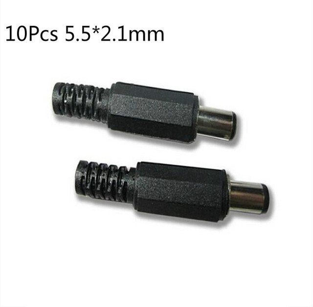 DC Power Connectors Pin Female Plug Jack Male Plug Jack Socket Adapter PCB Base DIY Adapter Connectors