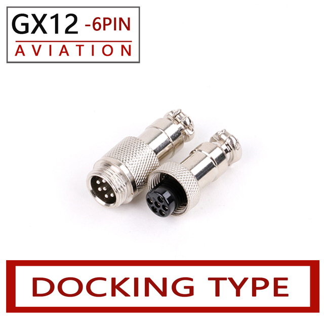 10 Sets 2/3/4/5/6/7 Pins GX12 Potting Docking Male and Female 12mm Circular Aviation Socket Plug Panel Wiring Connectors