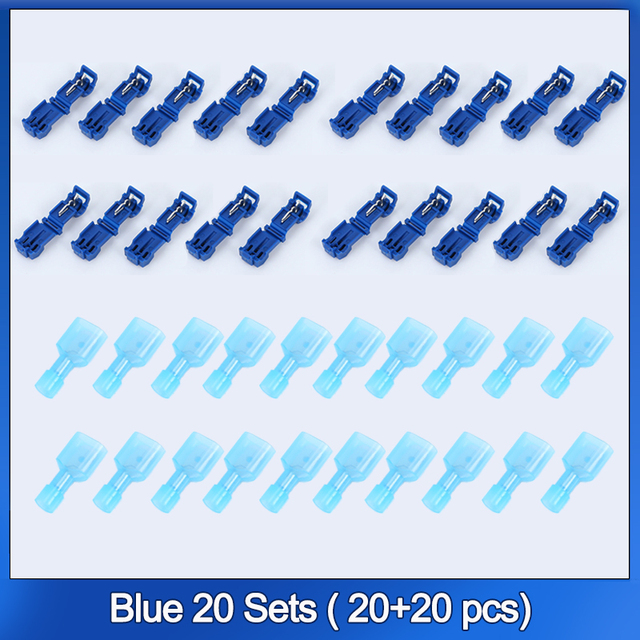 SUOSOK T Tap Fast Electrical Cable Connectors, Snap Splice Lock Wire Terminal Crimp Wire Connector Electrical Connector Waterproof