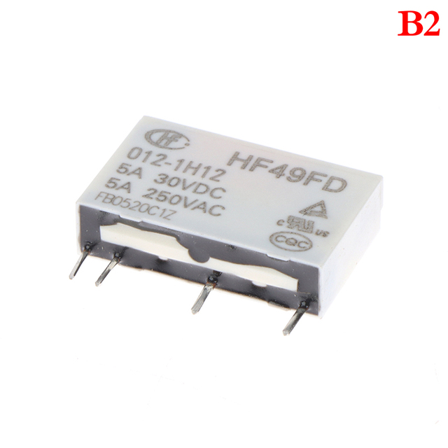 الغرض العام الجهد التتابع HF49FD-005-1H12 005-1H12 HF49FD DC5V 1H12 4PIN 5A 20x5x12.5mm