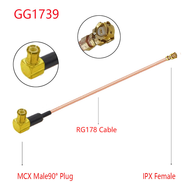 10 قطعة MMCX/MCX ذكر إلى u.FL/IPX/IPEX1/IPEX4 MHF4 أنثى جاك ضفيرة RG178 RF كابل محوري 3G هوائي تمديد سلك الحبل