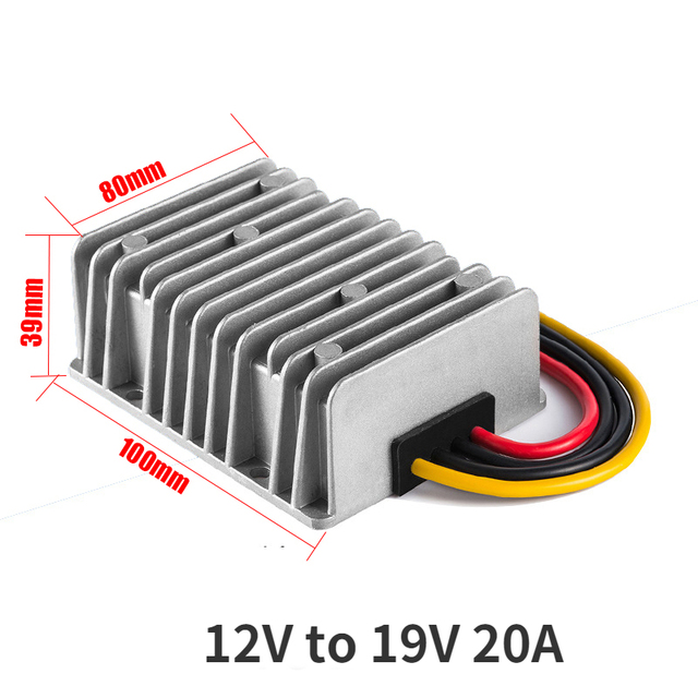 12 Volt to 19 Volt 12V TO 24V 19V 20A 15A 12A 10A 5A 3A 1A  Boost Step-up DC DC Converter  Power Supply Charger Car Laptop