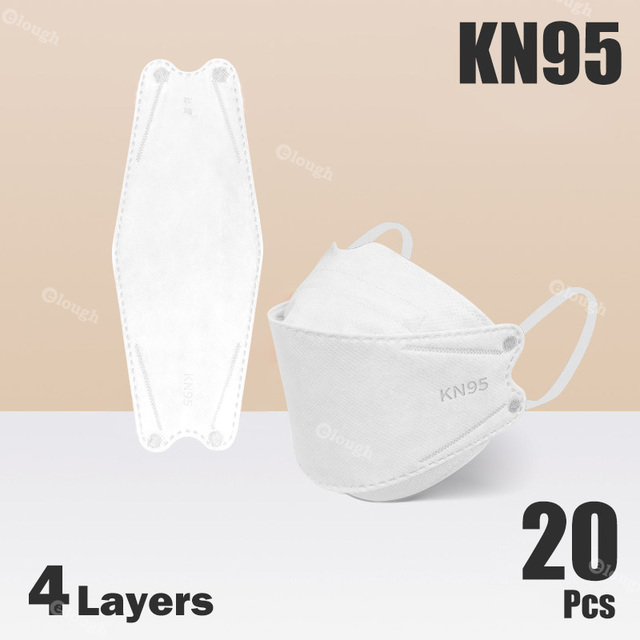 قناع السمك FFP2 4 Layer KN95 أقنعة الوجه FFP2 Mascarillas FPP2 وافق أوروبا ffp2fan Morandi اللون الكبار قناع FFP 2 10-100 قطعة