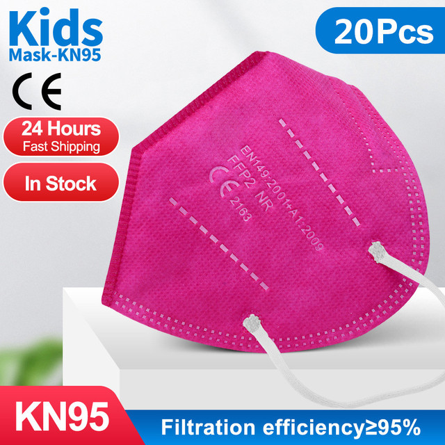 أقنعة Mascarillas FFP2 للأطفال FPP2 قناع KN95 للأطفال fpp2 قناع ffp2tool ada 9-12 صبي فتاة mascarilla infantil ffp2 قناع masque niños