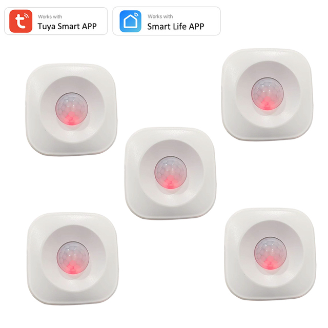 Tuya WIFI PIR Motion Sensor Motion Detector WiFi Sensor Smart Life APP Wireless Home Security System Works with Alexa Script Set