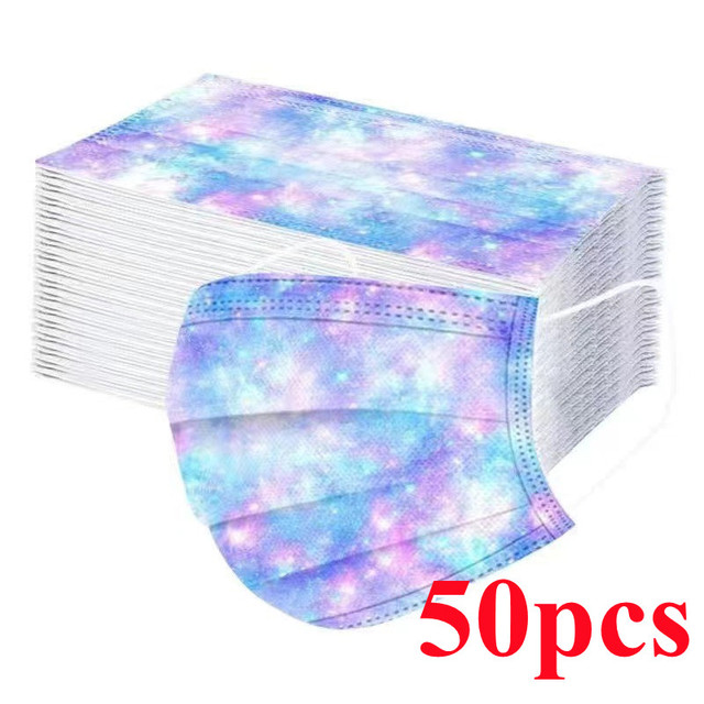 10-100pcs Disposable Face Mask 3 Layer Non-woven Filter Star Mouth Face Mask Anti-Dust Adult mascarillas quiurgicas homology adas