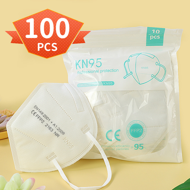 Spain Fast Delivery Adult KN95 Mask FFP2 Approved Safety Masks Dust Respirator Protective Face Masks FPP2 Mask KN95 ffp2masks