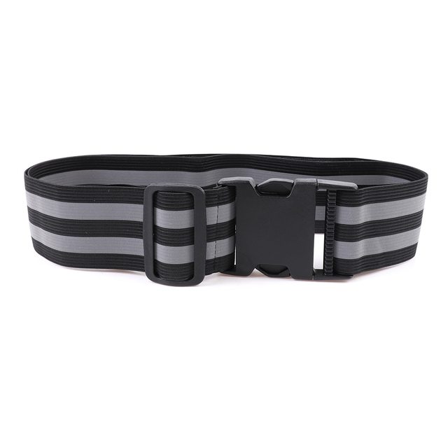 Safety Reflective Belt Elastic Band Waist Protection Reflective Night Running Safety Belt For Running Cycling Walking