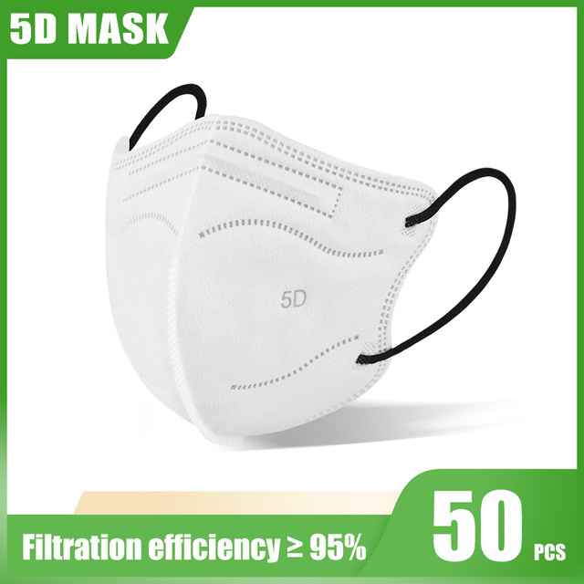 Elough 5D FFP2 Mascarillas KN95 شهادة الكبار الملونة ffp2fan Kn95 قناع الوجه FPP2 المعتمدة قناع mascarillas fpp2