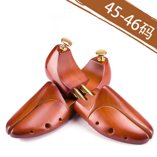 FamtiYaa 2pcs Shoes Lasts Tree Wooden Adjustable Flats Pumps Shaper Rack Expander Mens Womens Brown ensanchador de zapatos