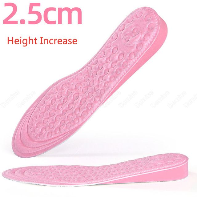 Demin Height Increase Shoe Insoles For Women Comfort EVA Memory Foam Insole Shoes Insert Heel Foot Lift Pad Increase Insoles