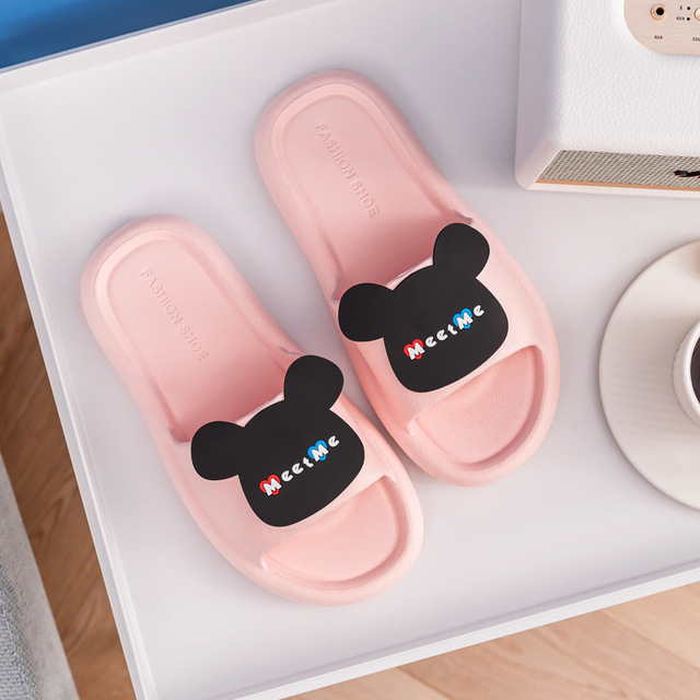 Women Summer Slippers Cartoon Non-Slip Slides Indoor Bathroom Slippers Men Outdoor Beach Slippers Zapatos Hombre chausson