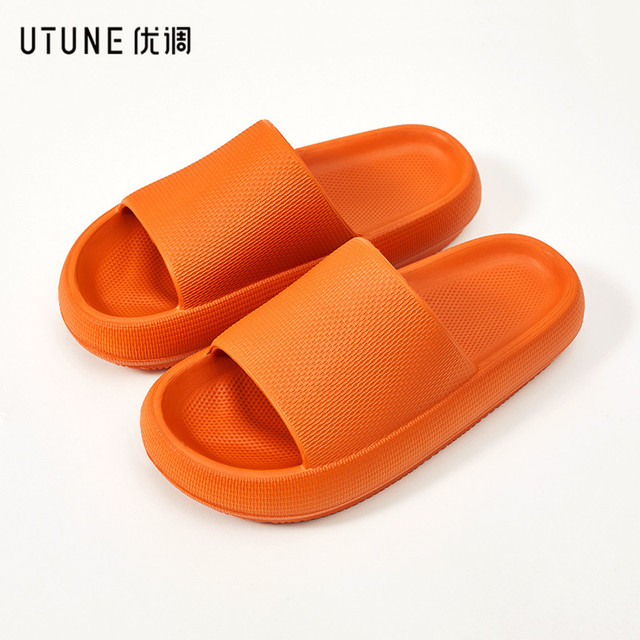 UTUNE EVA Slides Women Platform Slippers Summer Indoor Shoes Bathroom Beach Sandals Men Outside Non-slip Pink Slippers for Woman