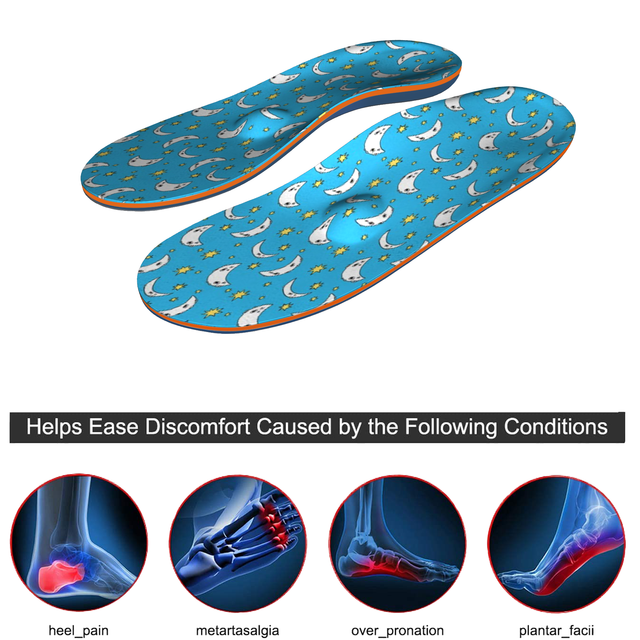 Plantar Fasciitis Feet Insoles Orthotic Shoe Inserts High Arch Support Metatarsalgia Flat Feet Orthotic Sole Shoes Women