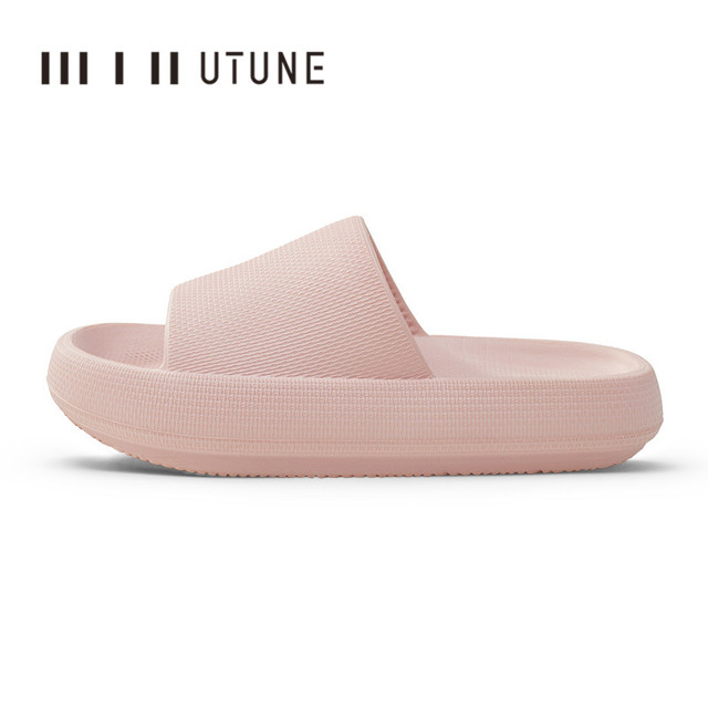 UTUNE Big Size Sippers Men Platform Shoes EVA Soft Indoor Slides for Men Anti-Slip Summer Sandals Women Bathroom Shower Shoes