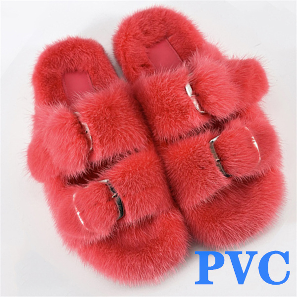 100% Genuine Mink Fur European Luxury Slippers Winter Indoor Slippers Women Slippers Women Slippers