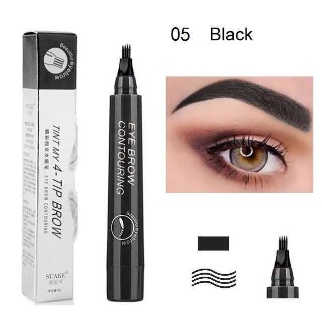 Microblading Eyebrow Pen Waterproof Fork Tip Eyebrow Tattoo Pen Long Lasting Professional Fine Sketch Liquid Eye Brow Pencil