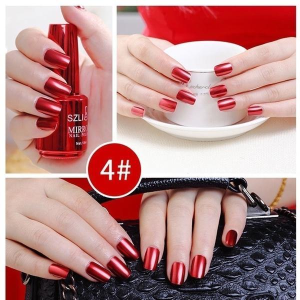 18ml BellyLady Fashion Mirror Effect Nail Polish Magic Lacquer Chrome Nail Art Lacquer Design Tools for Girls/Woman/Lady