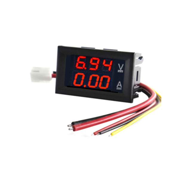 High Quality DC 100V 10A Voltmeter Ammeter Blue + Red LED Amp Dual Digital Volt Meter Scale